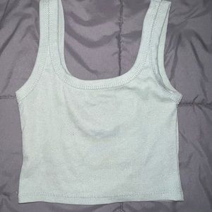 Light green SHEIN crop top tank top